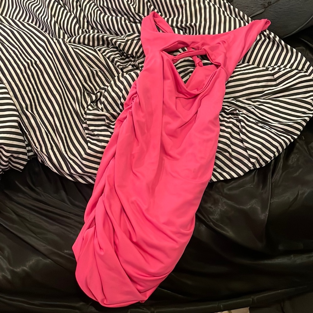 pink mini dress